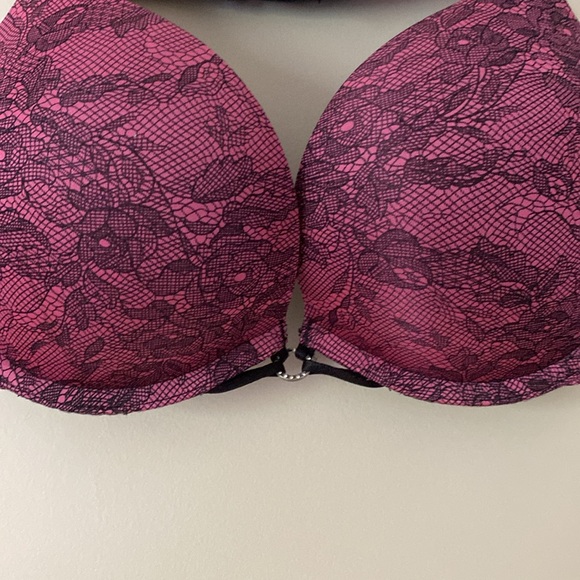 La Senza Floral Lace Push Up Intimate Feminine Flower Sexy Bra Size 36A - Picture 10 of 15
